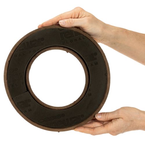Artikel OASIS® Floral Foam Biolit® Blumensteckschaum-Ring, 24 cm, schwarz, 2 Stück