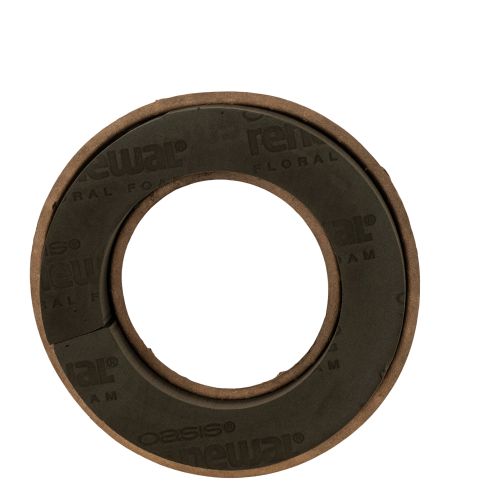 OASIS® Floral Foam Biolit® Blumensteckschaum-Ring, 24 cm, schwarz, 2 Stück