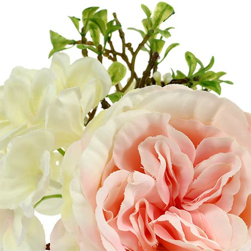 Artikel Blumenstrauß Mini Rosa-Creme 20cm
