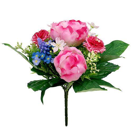 Blumenstrauss Mit Bellis Rosa 23cm Grosshandel Und Lagerverkauf