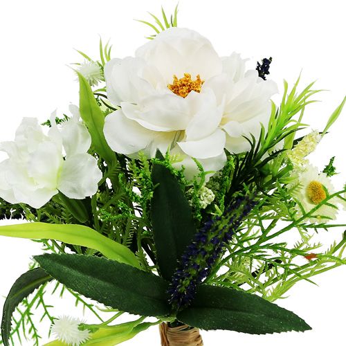 Floristik21 Blumenstrauß weiß 20cm
