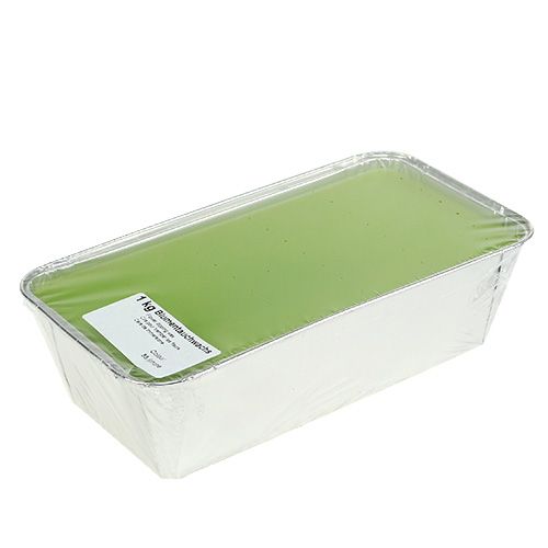 Blumentauchwachs 1kg Hellgrün
