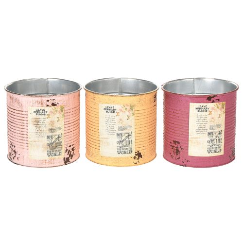 Artikel Aluminium Blumentopf Dose 15cm Innenbereich 3er-Set