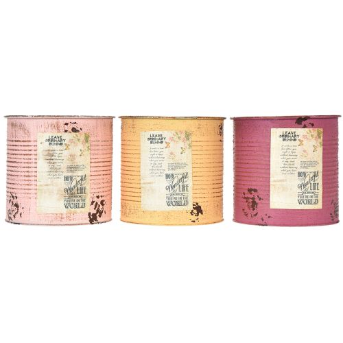 Artikel Aluminium Blumentopf Dose 15cm Innenbereich 3er-Set