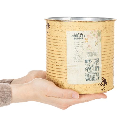 Artikel Aluminium Blumentopf Dose 15cm Innenbereich 3er-Set