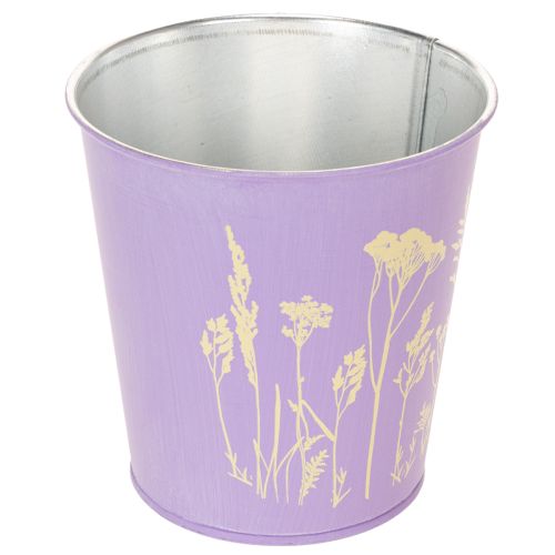 Metall-Übertopf 10 cm Pastellfarben Blumenmotiv 3er-Set | Floristik21.de
