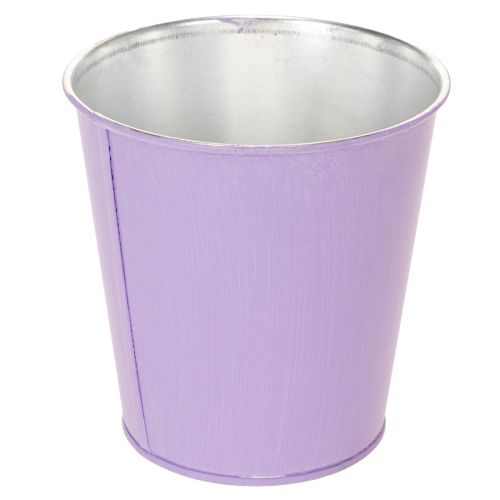 Metall-Übertopf 10 cm Pastellfarben Blumenmotiv 3er-Set | Floristik21.de