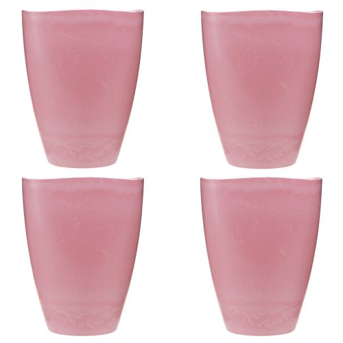 Artikel Blumentopf Plastik Vase Pink Orchideen Deko H16,5cm 4St