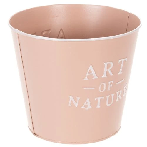 Blumentopf Zink Art of Nature Altrosa Ø17,5cm H15cm | Floristik21.de