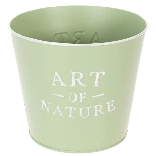 Blumentopf Zink Art of Nature Mintgrün Ø17,5cm H15cm