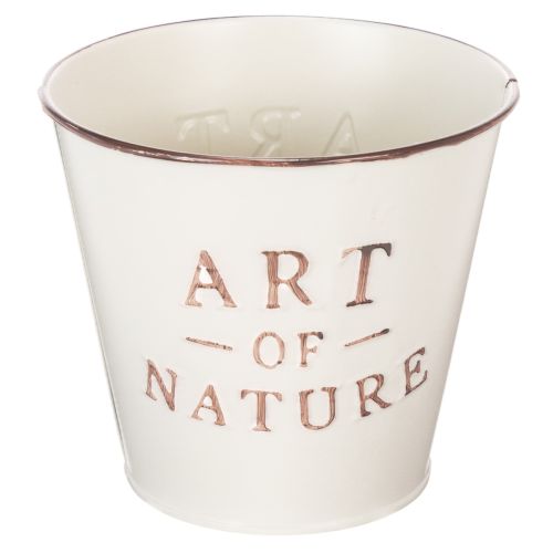 Artikel Blumentopf Zink Creme Ø15cm H13,5cm