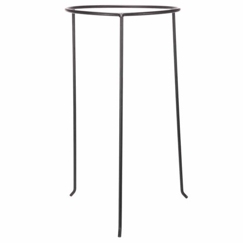 Runder Blumentopfständer aus Metall, schwarz, 50 cm hoch, für Töpfe mit 25 cm Durchmesser