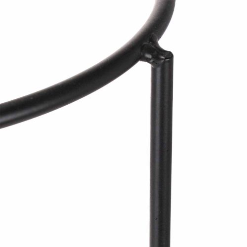 Runder Blumentopfständer aus Metall, schwarz, 50 cm hoch, für Töpfe mit 25 cm Durchmesser | Floristik21.de