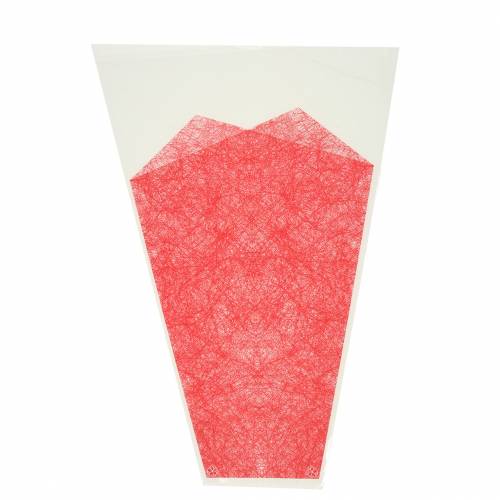 Blumentüte Jute Rot L36cm B25cm - 12cm 50St