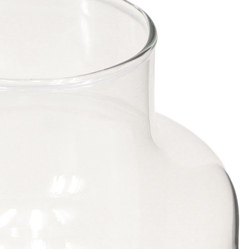 Artikel Blumenvase Glas Klar Ø14,5cm H25cm Vase für Sträuße Trockenblumen Tafeldeko