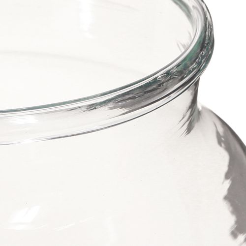 Artikel Blumenvase Glas Klar Ø18cm H22cm Glasvase Tischdeko zeitlos