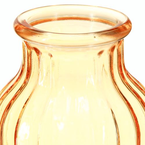 Artikel Blumenvase Glas Orange Retro Design Ø11cm H14,5cm 2St – Floristik21