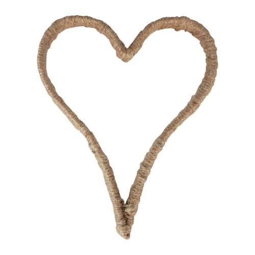 Floristik21 Boho Style, Herz Metallring Dekoring Juteband 20cm 4St