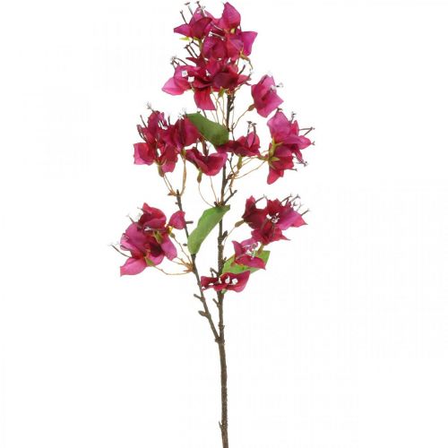 Floristik21 Bougainvillea Kunstblume Pink Künstlicher Deko Zweig H52cm