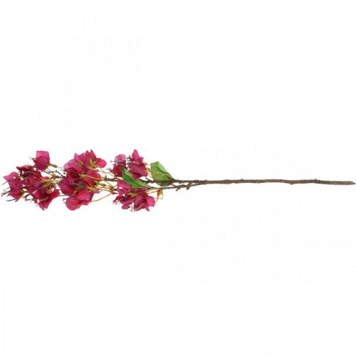 Floristik21 Bougainvillea Kunstblume Pink Künstlicher Deko Zweig H52cm