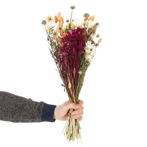 Trockenblumenstrauß aus natürlichen Materialien 50 cm für Tischdekoration | Floristik21.de
