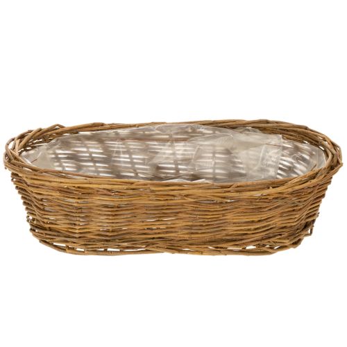 Brotkorb ca. 30cm oval ungeschält | Floristik21.de