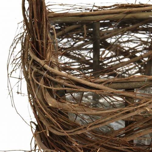 Deko Weidenkorb mit Henkel Osternest Braun H36,5cm H45cm 2er-Set