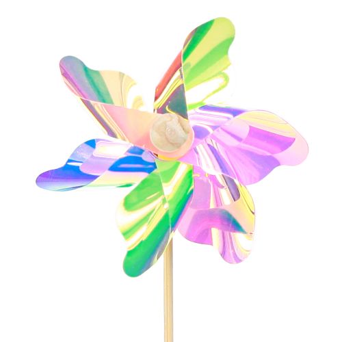 Floristik21 Bunt schillernde Windräder Garten Deko Ø8,5cm 10er Set