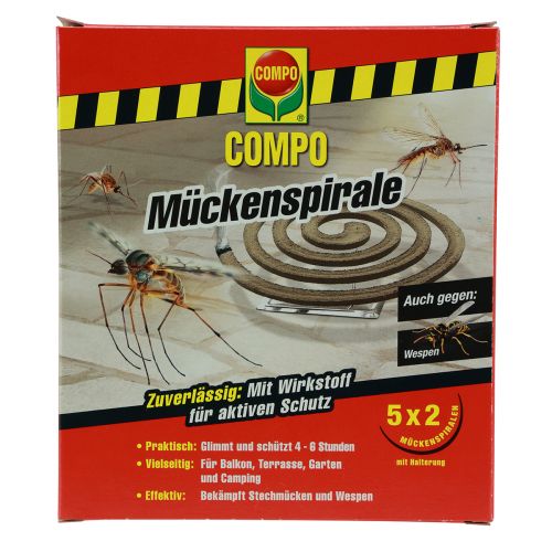 Floristik21 Compo Mückenspirale Mückenschutz Terrasse und Camping 10St