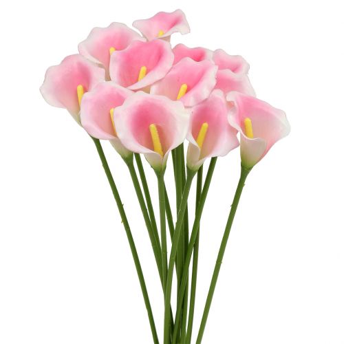 Floristik21 Calla Deko-Blume Rosa 57cm 12St