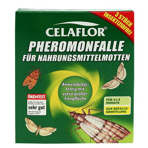 Celaflor Pheromonfalle für Nahrungsmittelmotten 3St