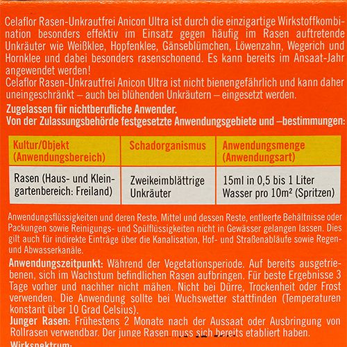 Floristik21 Celaflor Rasen-Unkrautfrei Anicon-Ultra 250ml