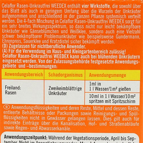 Floristik21 Celaflor Rasen-Unkrautfrei Weedex 100ml