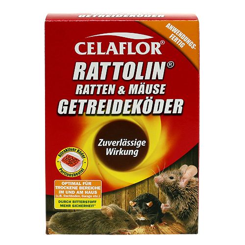 Floristik21 Celaflor Rattolin Ratten & Mäuse Getreideköder 500g