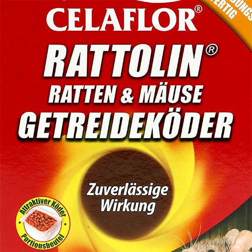 Floristik21 Celaflor Rattolin Ratten & Mäuse Getreideköder 500g