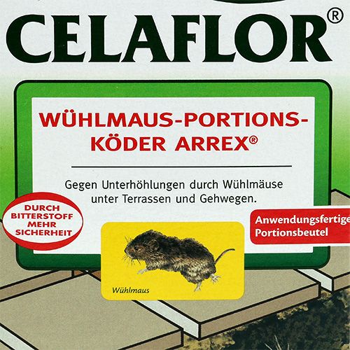 Floristik21 Celaflor Wühlmaus-Portionsköder Arrex 150g