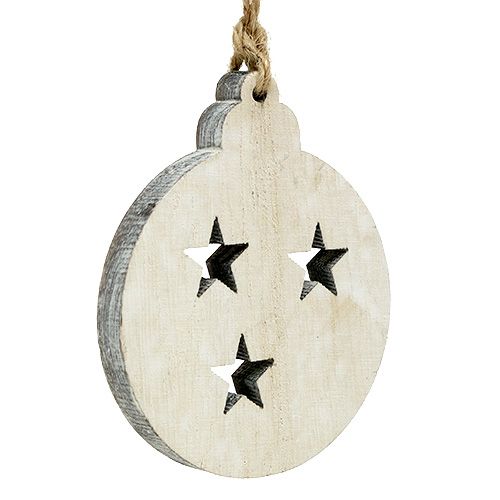 Christbaumkugel Holz zum Hängen 5-7cm 14St