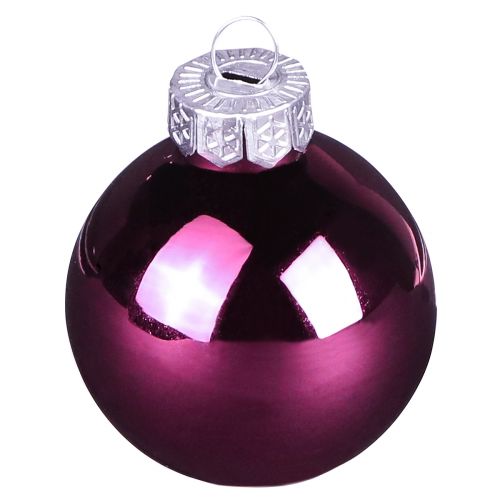 Glas-Christbaumkugeln Berry Mix Ø5cm 24er-Set in Rosa, Beige & Creme | Floristik21.de