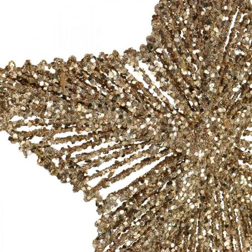 Artikel Christbaumschmuck, Adventsdeko, Stern-Anhänger Golden B25,5cm 4St