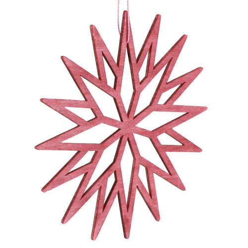 Artikel Öko-Holzschneeflocken "Berry" 15cm, Weihnachtsdeko-Set, 8tlg Naturlook für festliches Ambiente