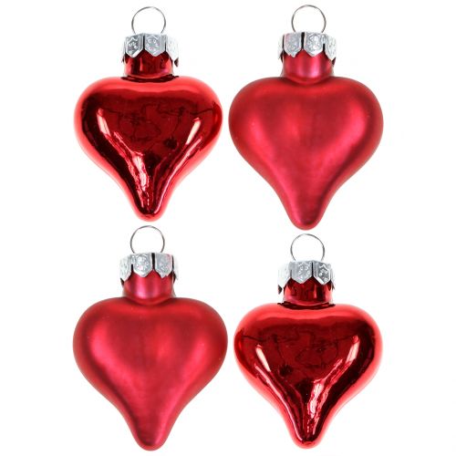 Christbaumschmuck Herzen Rot 3cm 22 St