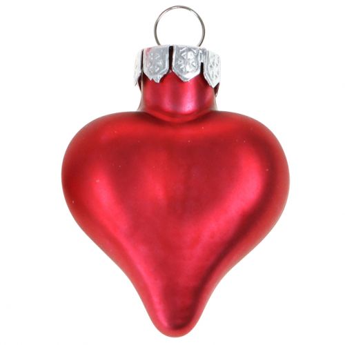 Floristik21 Christbaumschmuck Herzen Rot 3cm 22St