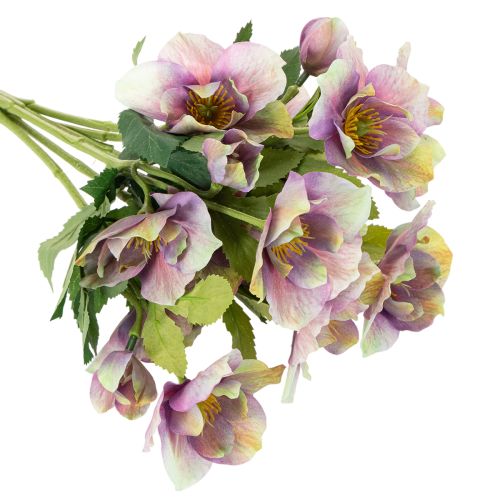 Kunststoff Kunstblume Christrose Bund 35cm violett 6 Stück Innenbereich | Floristik21.de