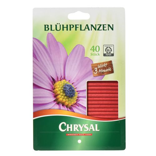Floristik21 Chrysal Blühpflanzen Düngestäbchen Langzeitdünger 40St