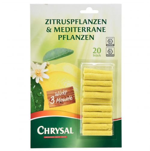 Floristik21 Chrysal Düngestäbchen Zitruspflanzen & Mediterrane Pflanzen 20St