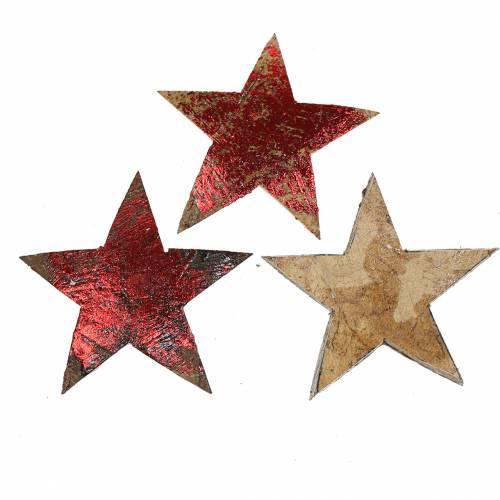 Kokos Stern Rot 5cm 50 St Weihnachtsdekoration Dekosterne