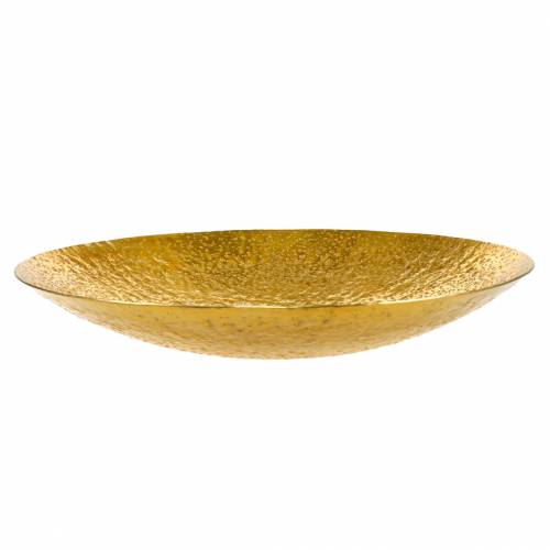 Goldene Dekoschale Metall Ø35/46cm 2er-Set