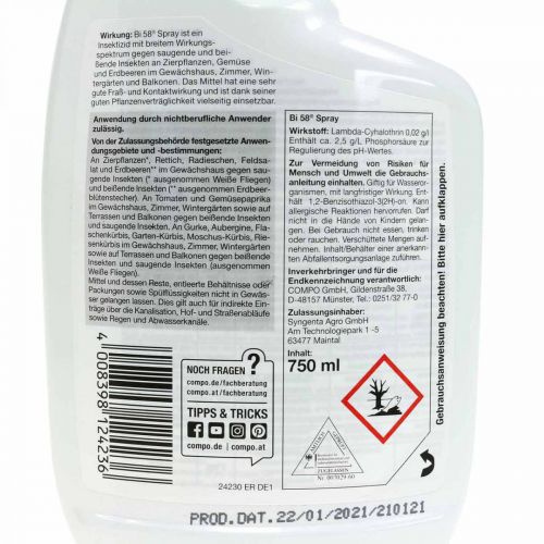 Floristik21 Compo Bi 58 Spray Insektenvernichter 750ml