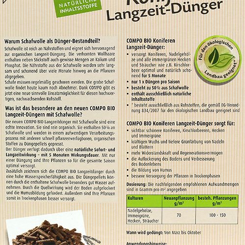 Floristik21 Compo Koniferen Langzeit-Dünger Bio 2kg