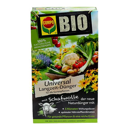 Floristik21 Compo Bio Universal Langzeit-Dünger mit Schafwolle 2kg